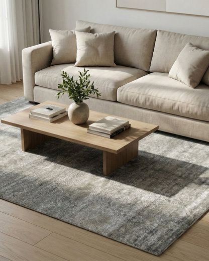 Artisan Mary Natural Grey Knotted Rug