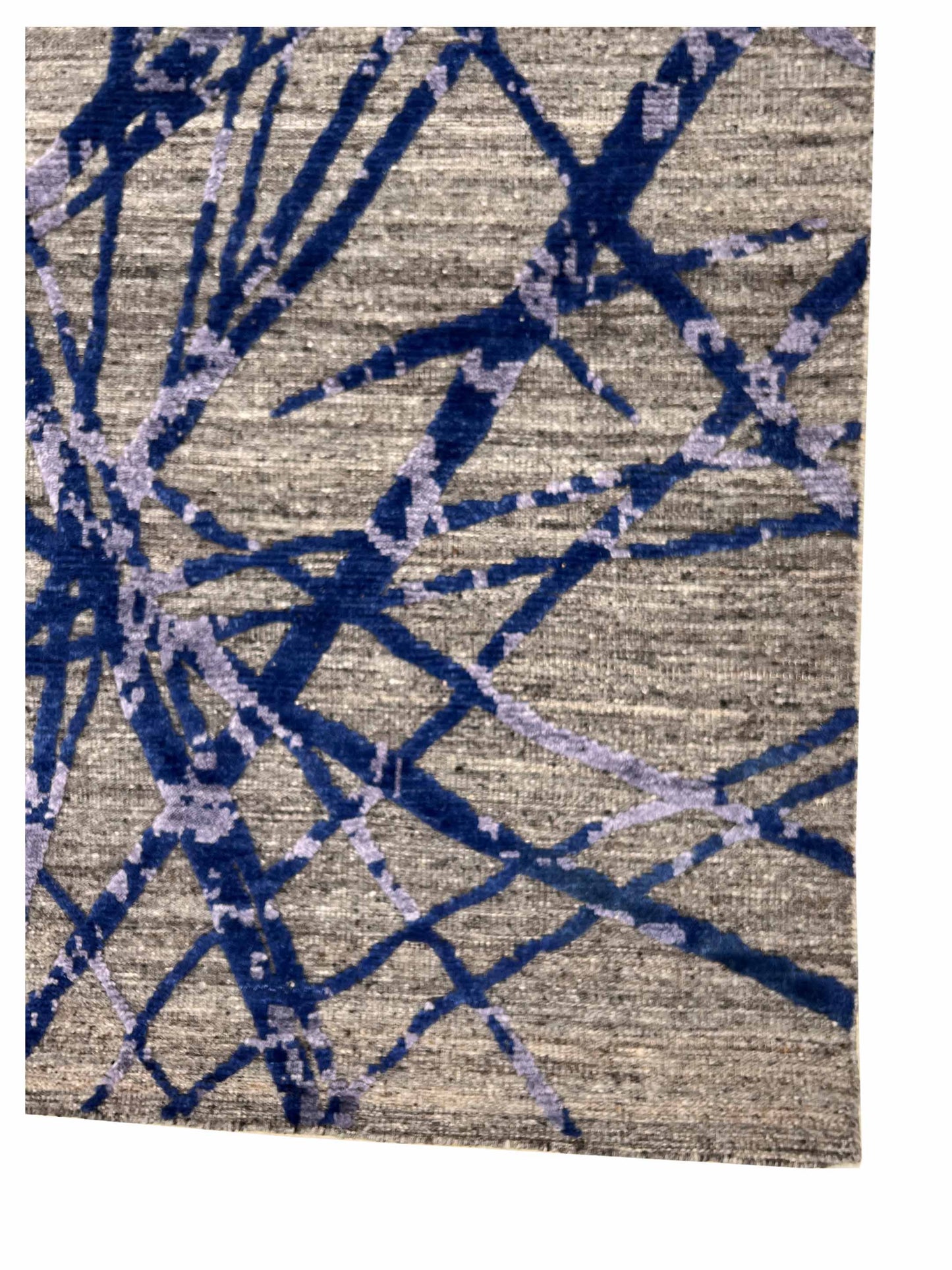 Artisan Harmony Blue Gray Knotted Rug