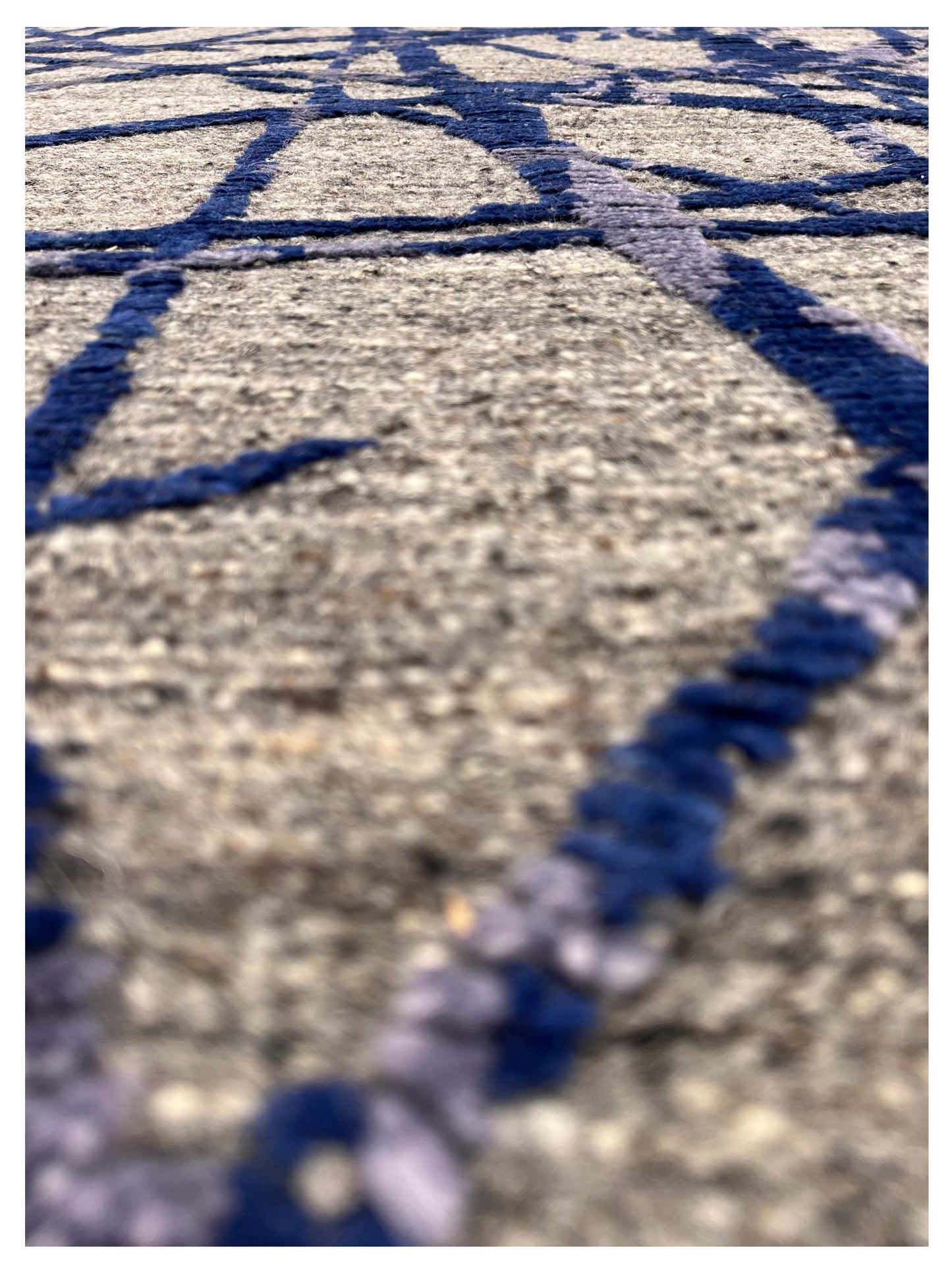 Artisan Harmony Blue Gray Knotted Rug