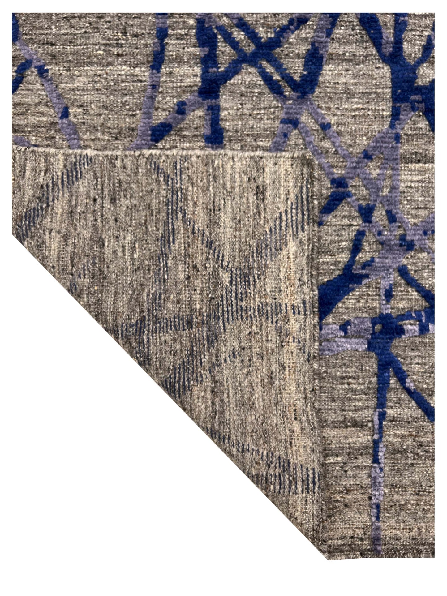 Artisan Harmony Blue Gray Knotted Rug