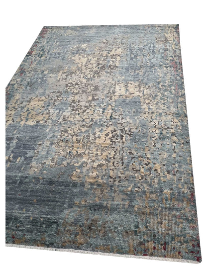 Artisan Modern Oushak Multi Knotted Rug