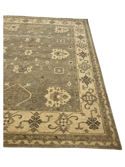 Artisan Oushak TK Sage Beige Knotted Rug
