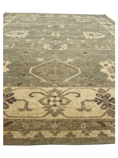 Artisan Oushak TK Sage Beige Knotted Rug
