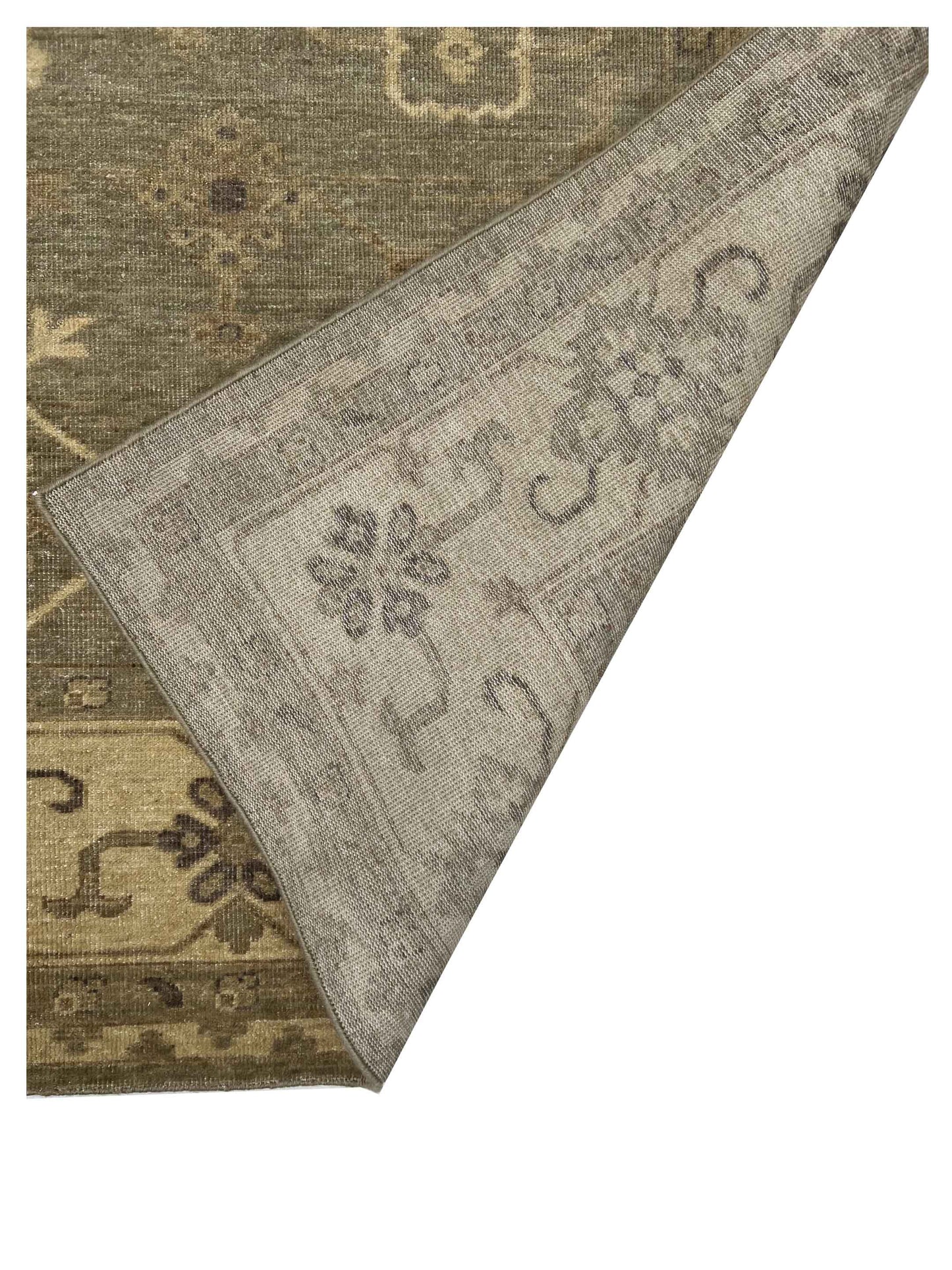 Artisan Oushak TK Sage Beige Knotted Rug