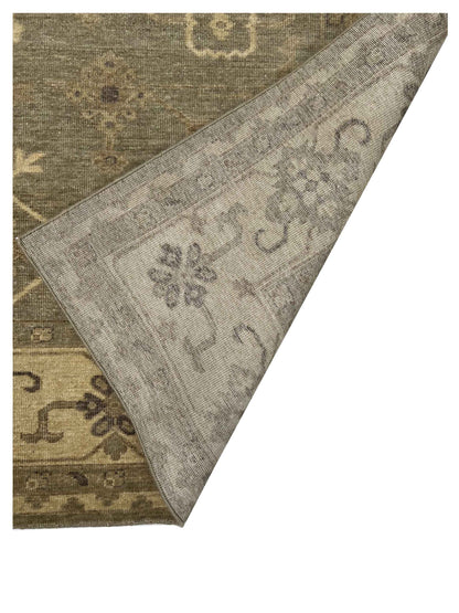 Artisan Oushak TK Sage Beige Knotted Rug