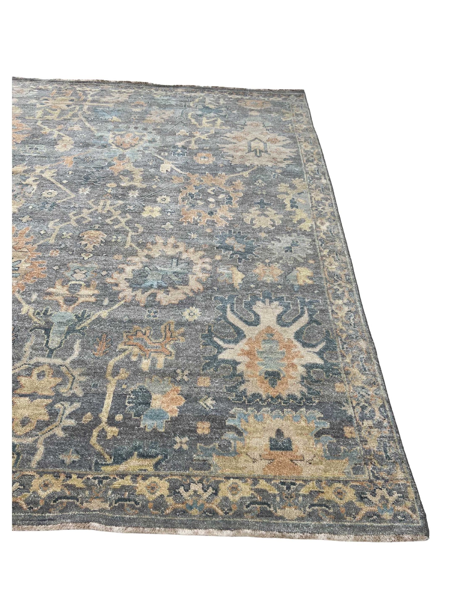 Artisan Modern Oushak Gray Knotted Rug