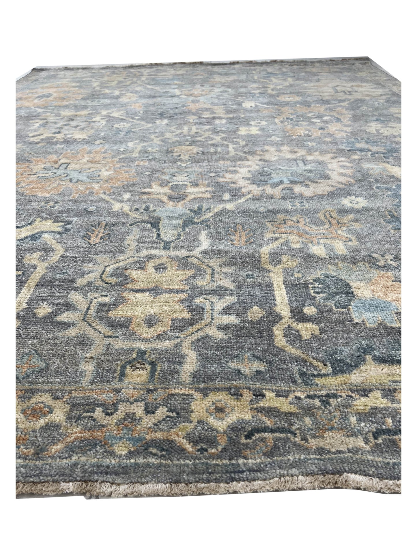 Artisan Modern Oushak Gray Knotted Rug