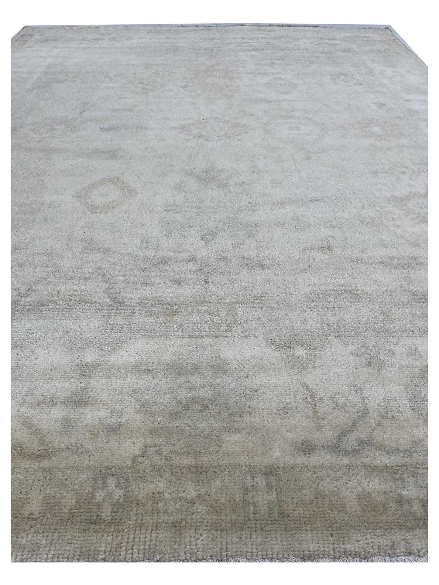 Artisan Modern Oushak Gold Knotted Rug