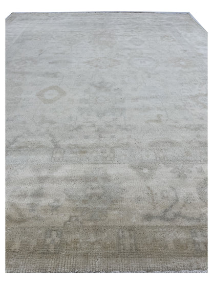 Artisan Modern Oushak Gold Knotted Rug