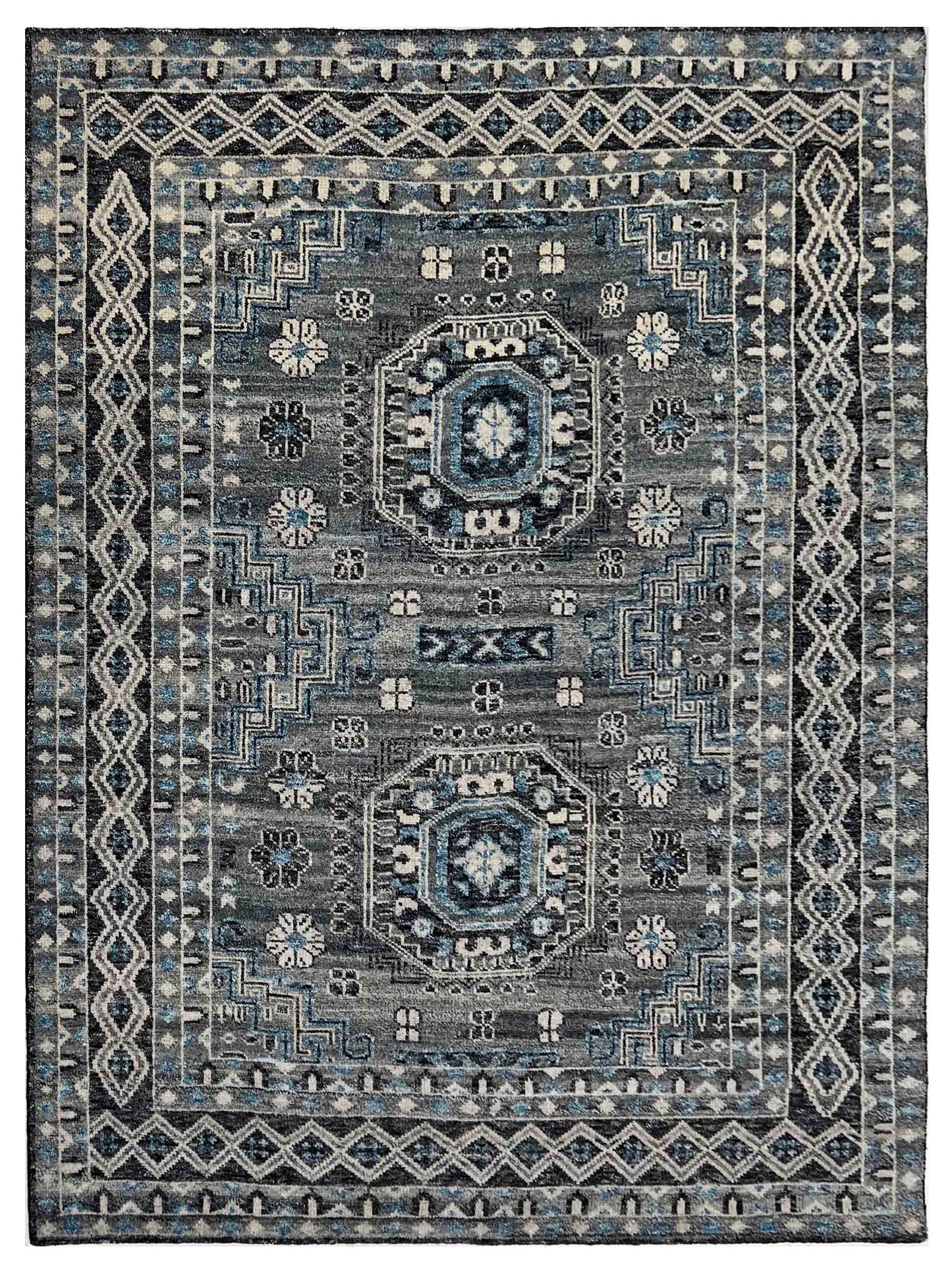 Artisan Modern Oushak  Black Blue 