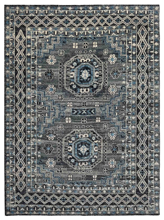 Artisan Modern Oushak  Black Blue 