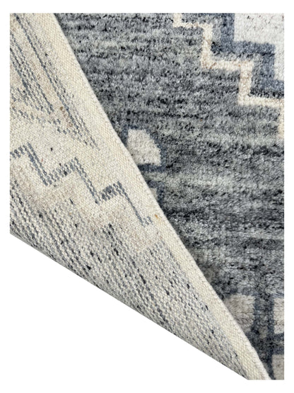Artisan Modern Oushak White Grey Knotted Rug
