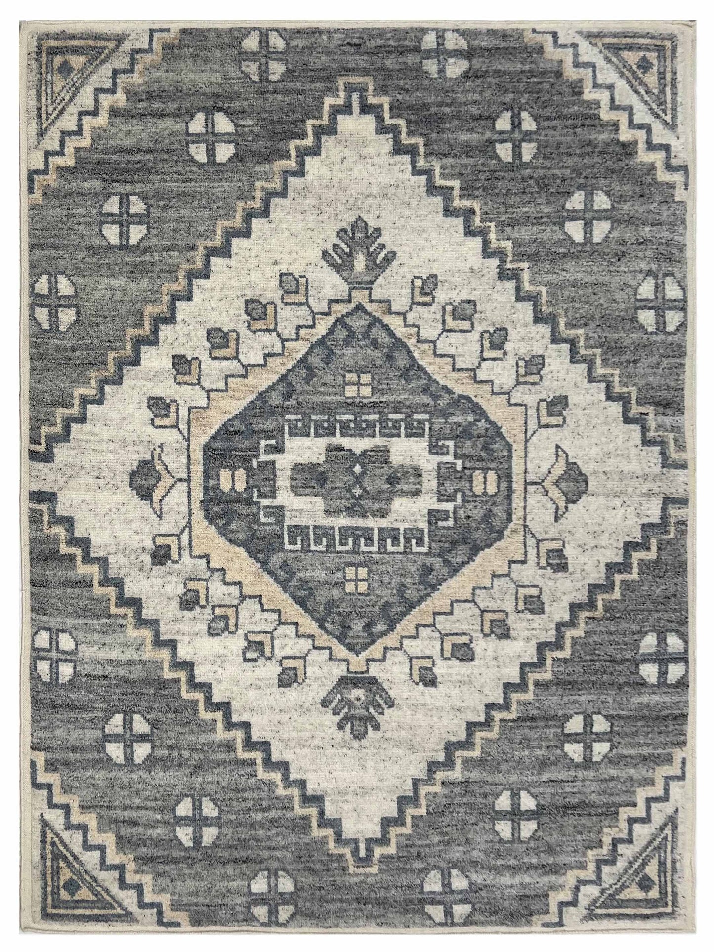 Artisan Modern Oushak  White Grey 