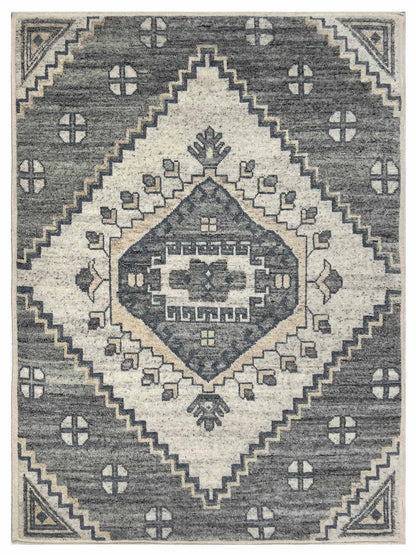 Artisan Modern Oushak  White Grey 