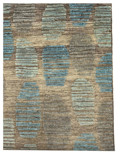 Artisan Harmony Green Blue Knotted Rug