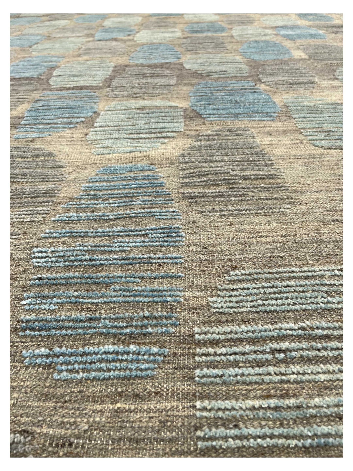 Artisan Harmony Green Blue Knotted Rug