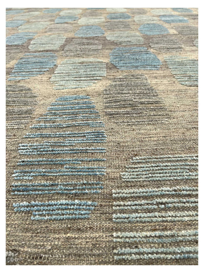 Artisan Harmony Green Blue Knotted Rug