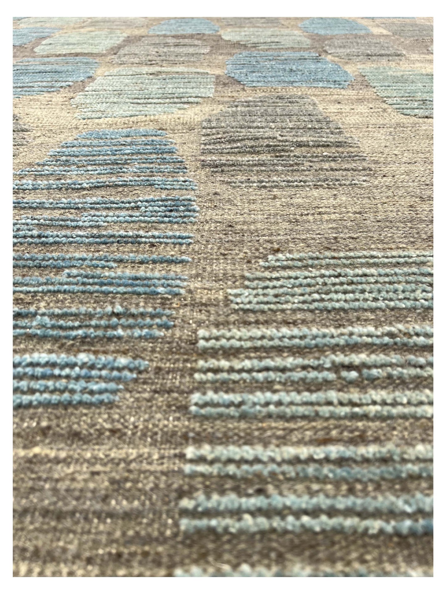 Artisan Harmony Green Blue Knotted Rug