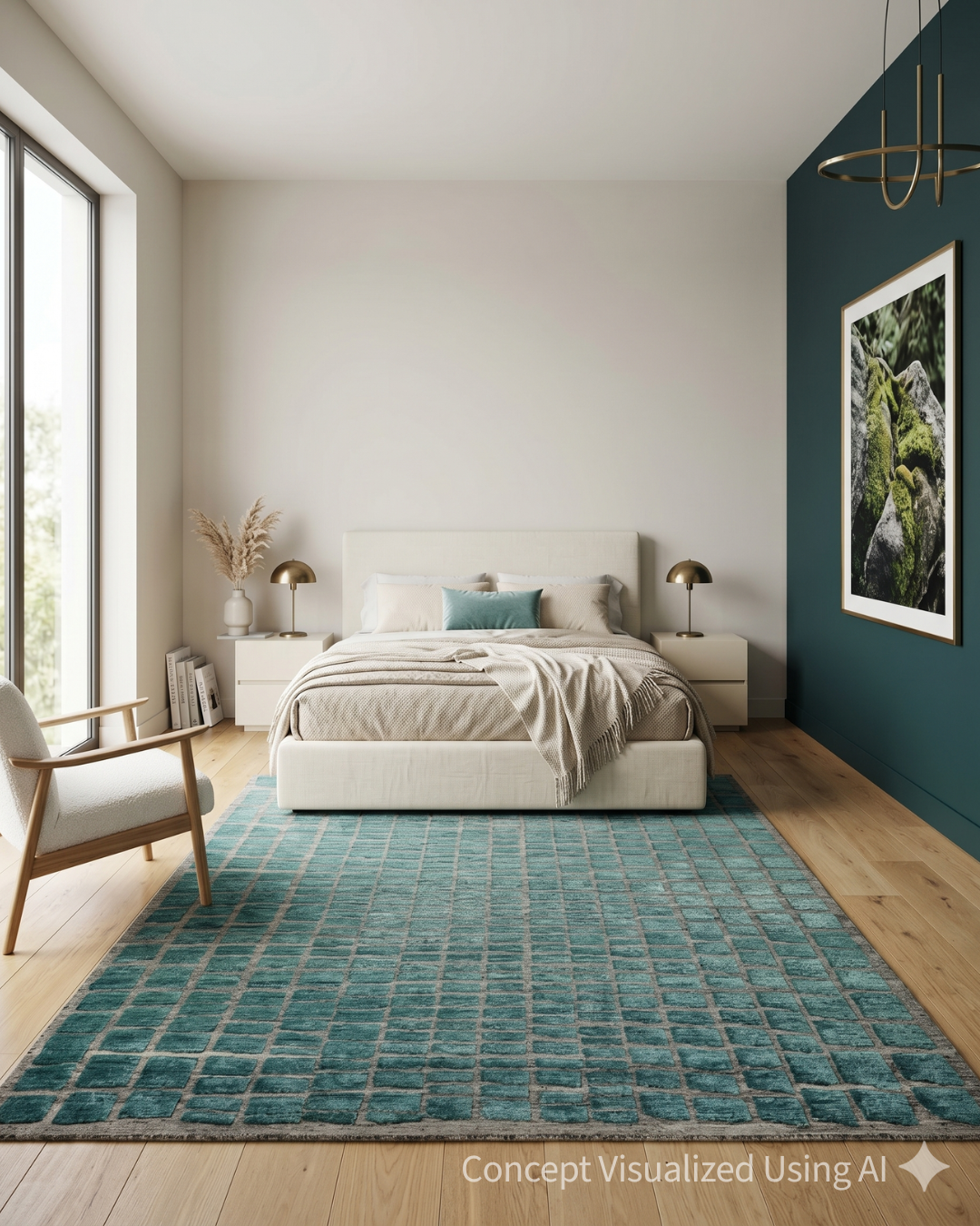 Artisan Harmony  Lt.Blue Rug for Bedroom