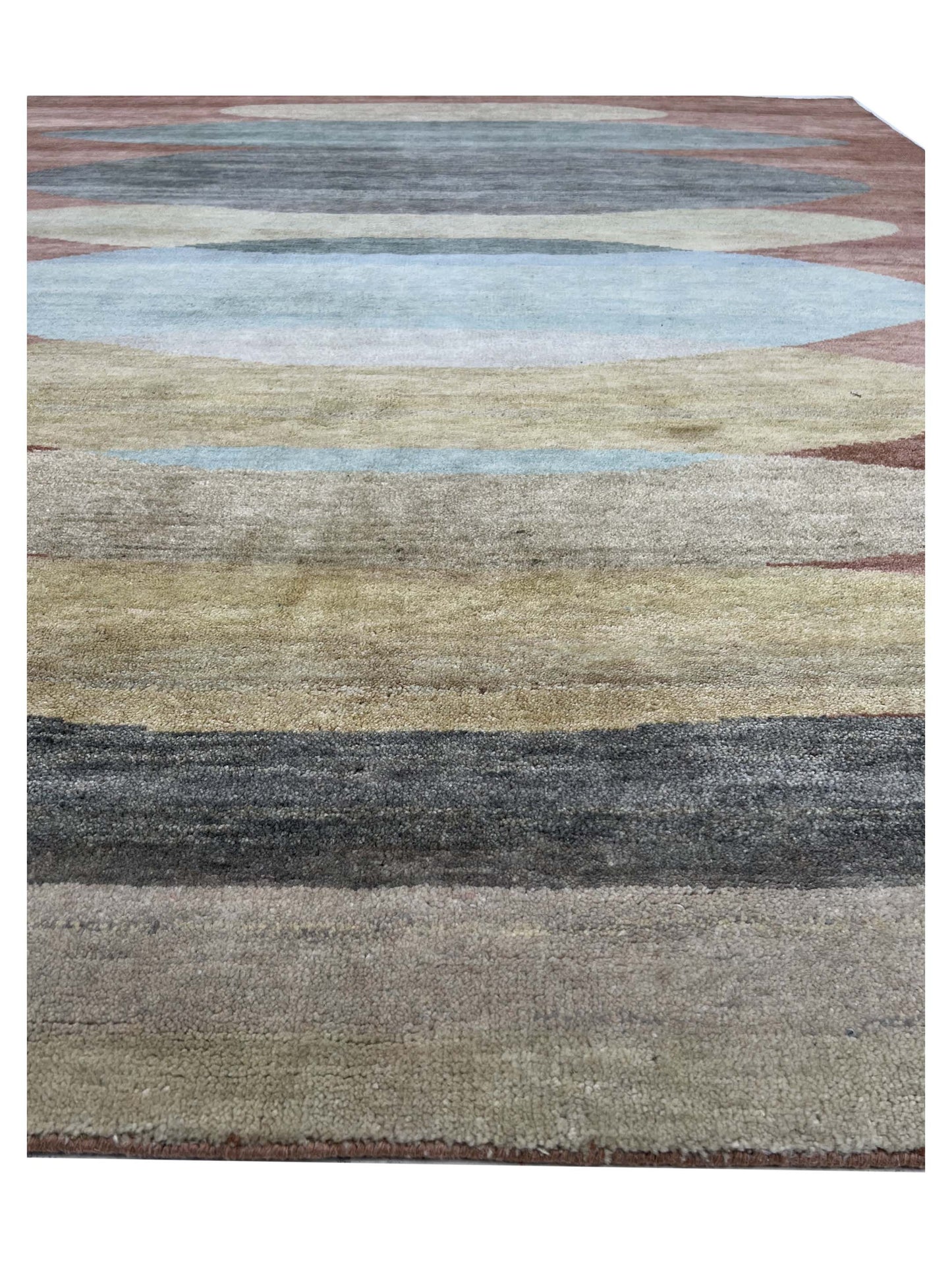 Artisan Flair Rust Multi Knotted Rug