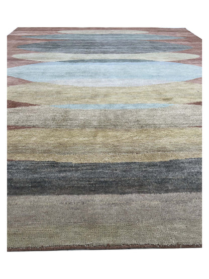 Artisan Flair Rust Multi Knotted Rug