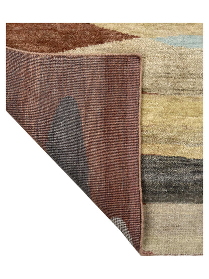Artisan Flair Rust Multi Knotted Rug