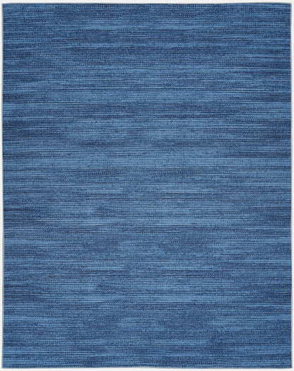 Nourison Home Nourison Washables NWB03 Blue Contemporary Power-loomed Rug