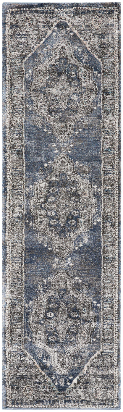 Nourison Home American Manor AMR02 Blue Traditional Power-loomed Rug
