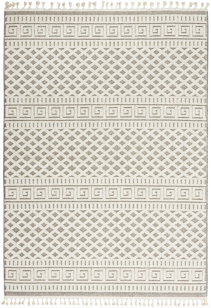 Nourison Home Paxton PAX05 Ivory Grey Contemporary Power-loomed Rug