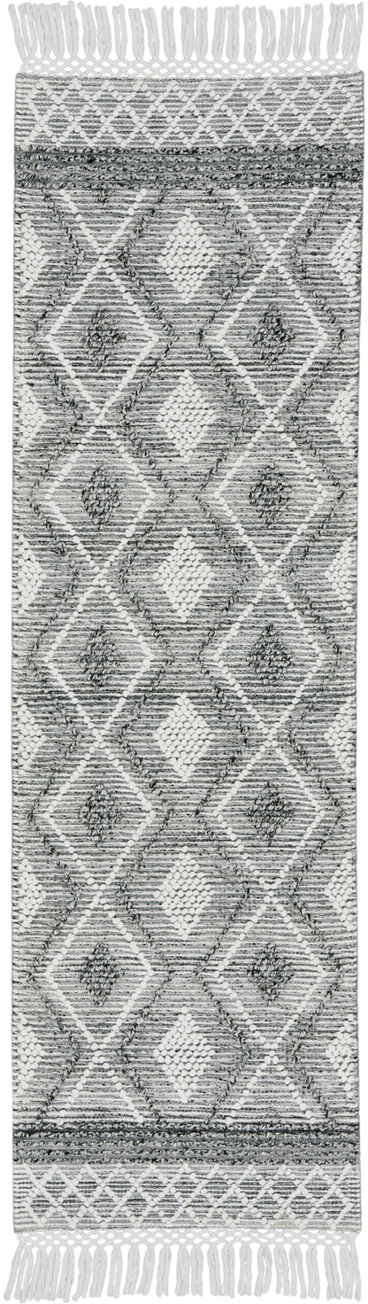 Nicole Curtis Series 3 SR301 Grey Ivory Contemporary Hand Woven Rug