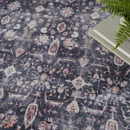 Nourison Home Grand Washables  Navy Ivory  Traditional