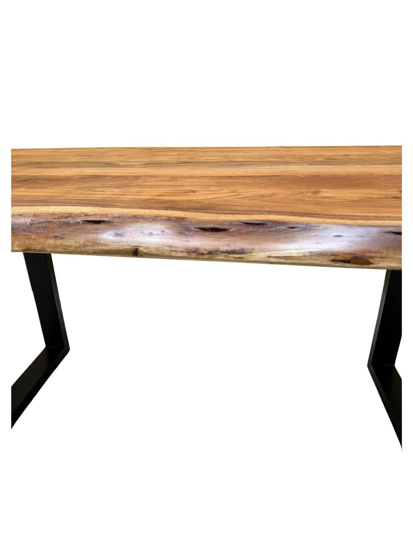 Eclectic Home Dining Table Live Edge Wood  Rectangle Dining Table Furniture