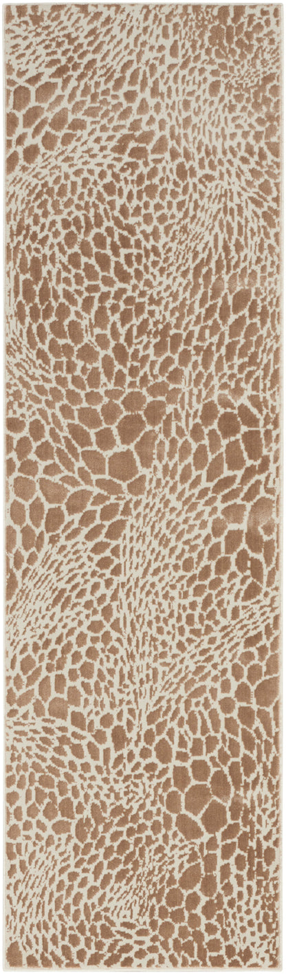 Nourison Home Desire DSR08 Camel Silver Contemporary Power-loomed Rug