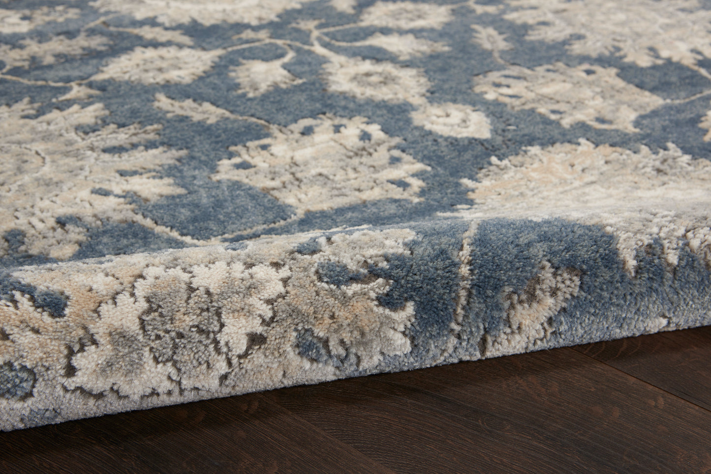 Nourison Home Quarry  Blue Beige  Traditional