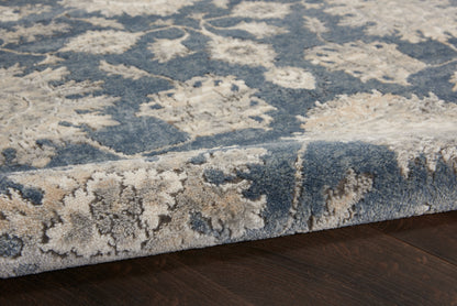 Nourison Home Quarry  Blue Beige  Traditional