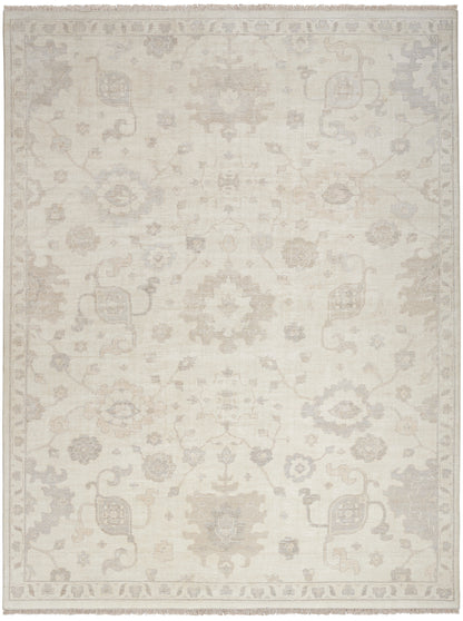 Nourison Home Aldora ALD14 Ivory Grey Traditional Hand Knotted Rug