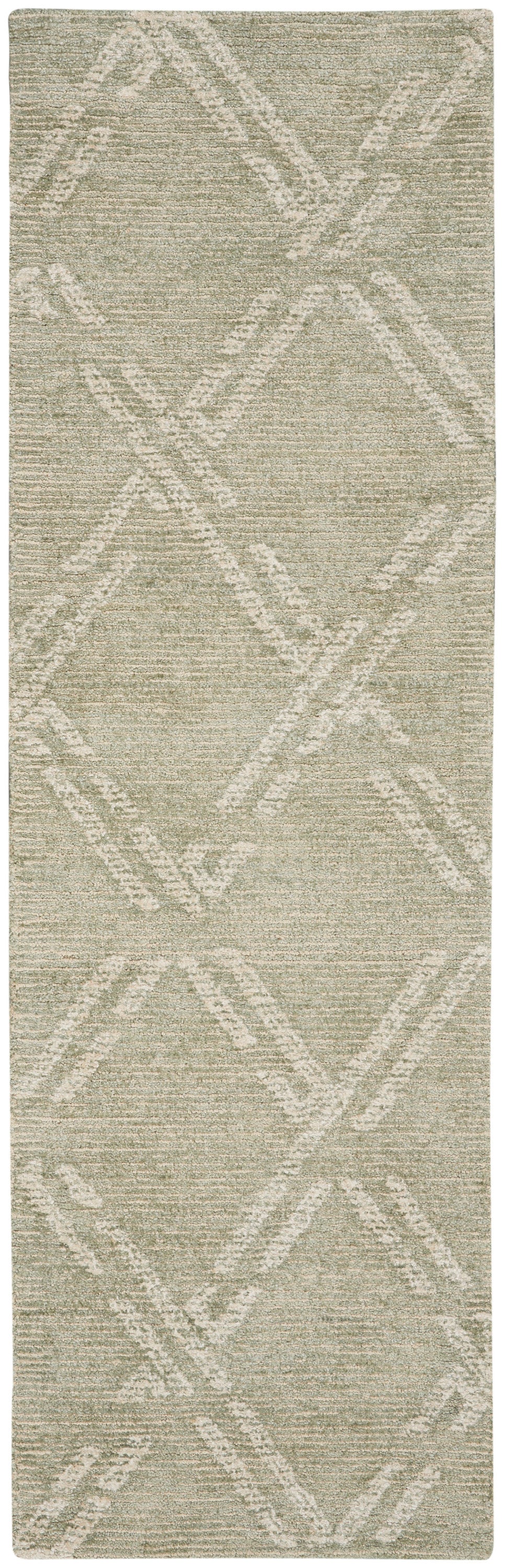 Nourison Home Venosa VSN01 Green Ivory Contemporary Tufted Rug