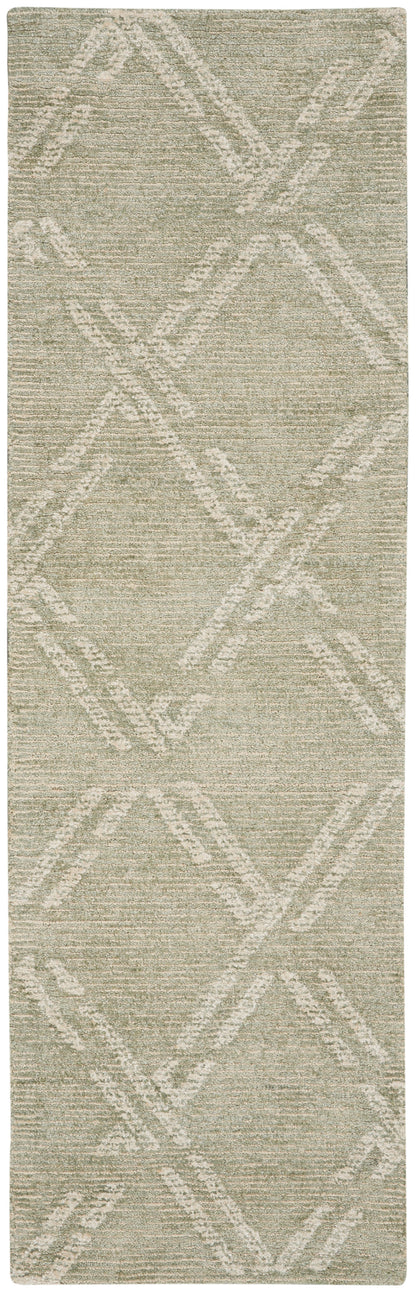 Nourison Home Venosa VSN01 Green Ivory Contemporary Tufted Rug