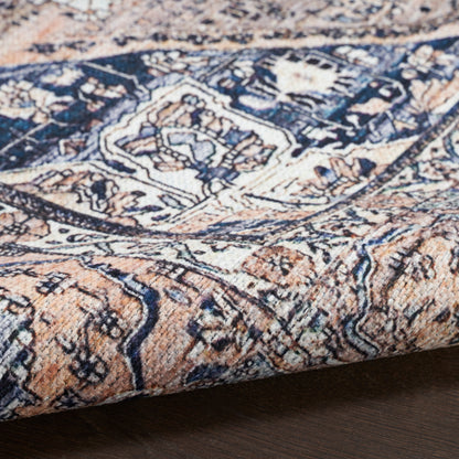 Nourison Home Grand Washables  Ivory Blue  Traditional