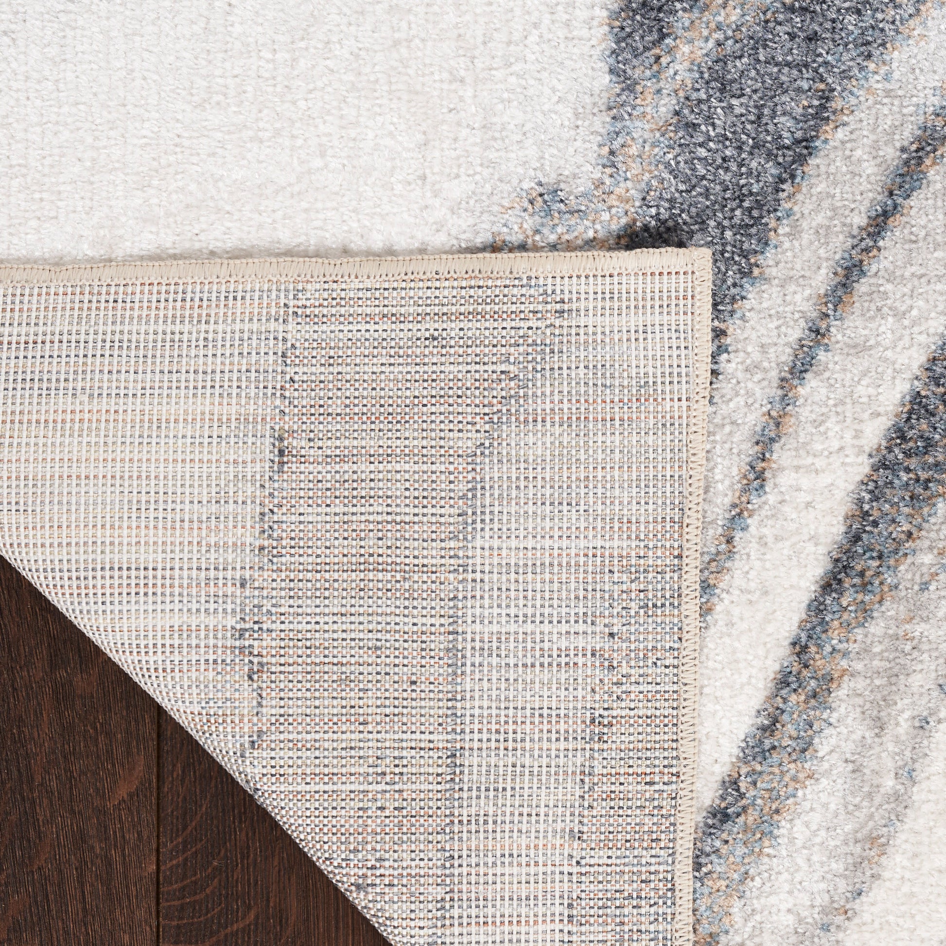 Nourison Home Astra Machine Washable  Ivory Grey  Contemporary