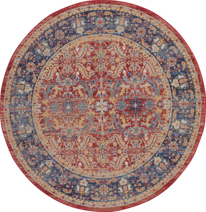 Nourison Home Ankara Global ANR02 Red Traditional Power-loomed Rug