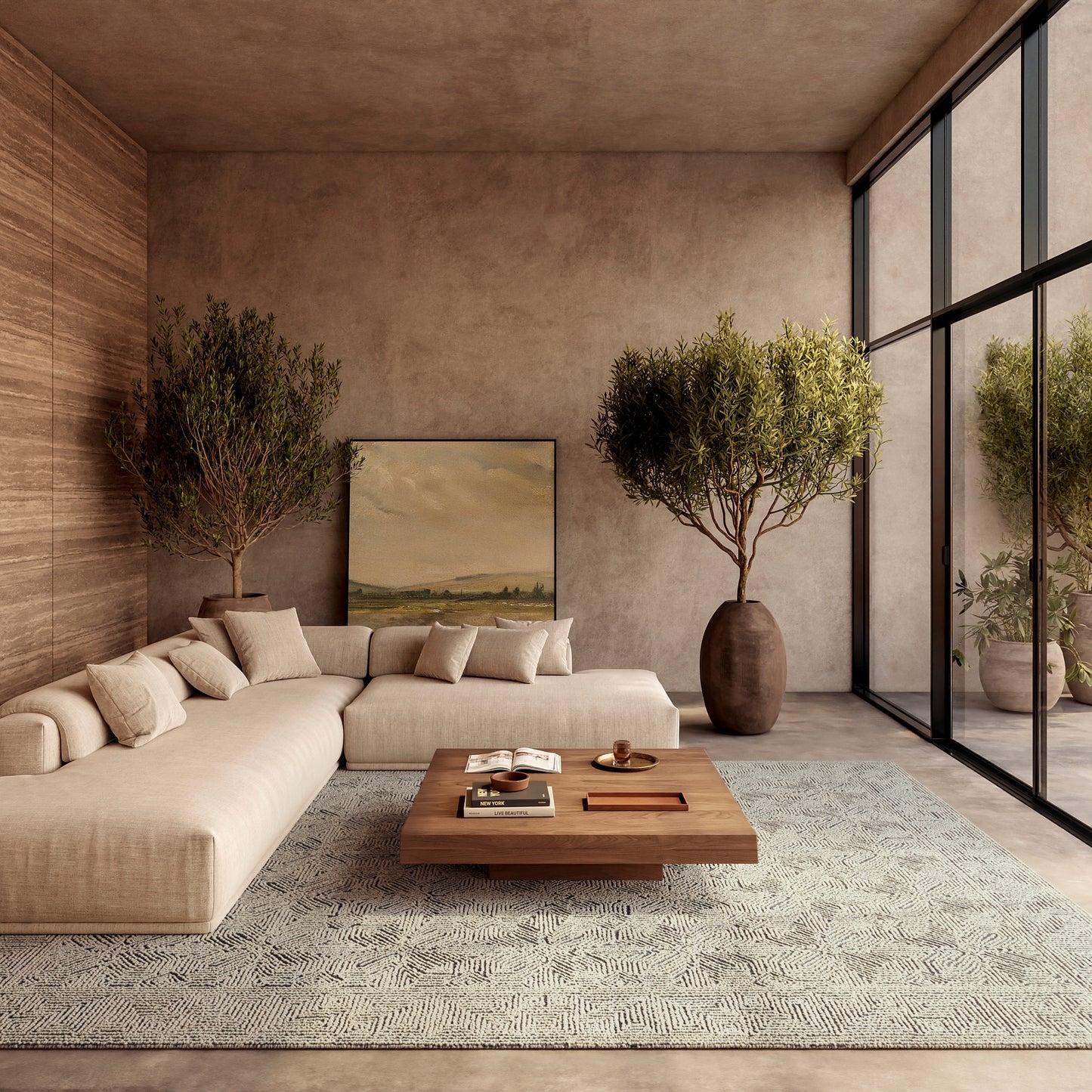 Nourison Home Colorado  Ivory Navy  Contemporary