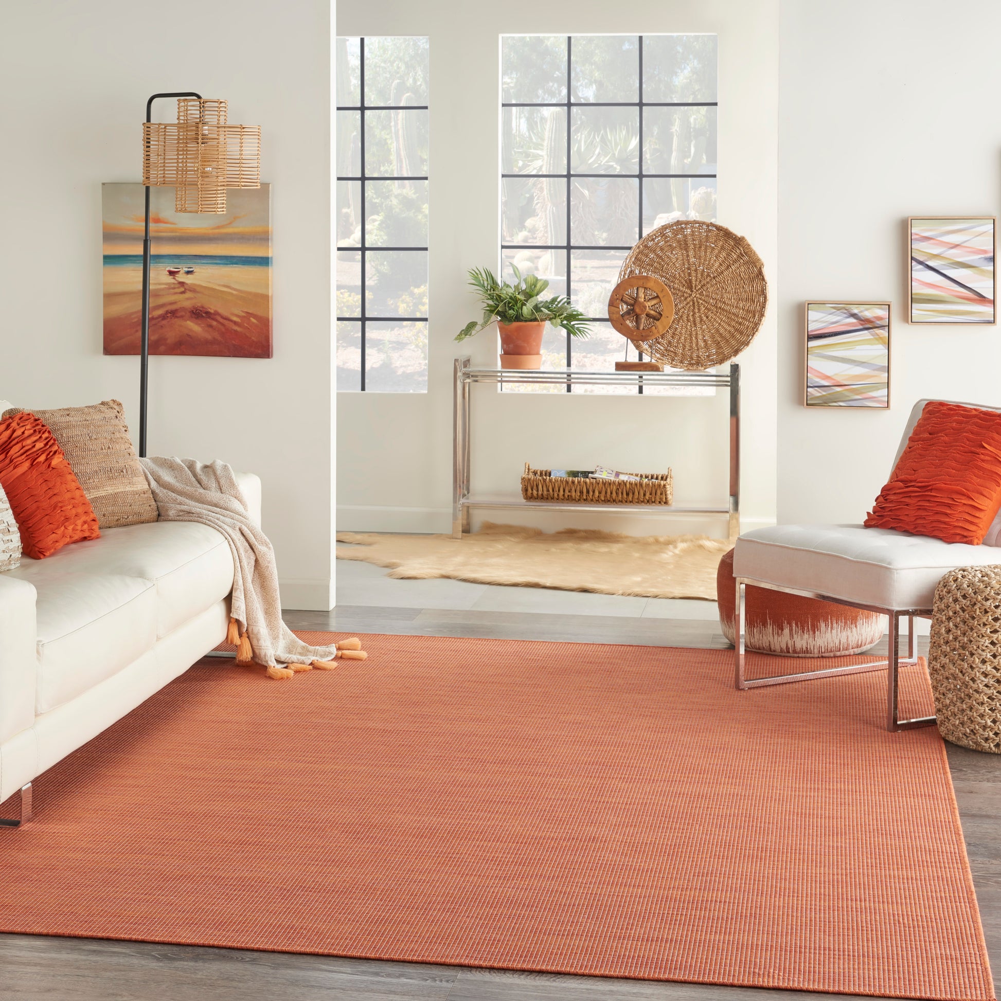 Nourison Home Positano  Terracotta  Contemporary
