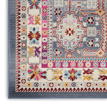 Nourison Home Vintage Kashan  Grey Multi  Transitional