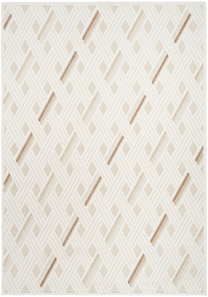 Nourison Home Care Free CAF05 Ivory Beige Contemporary Loom-woven Rug