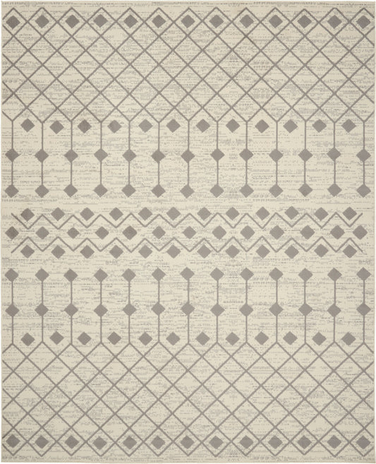 Nourison Home Grafix  Ivory Grey  Transitional