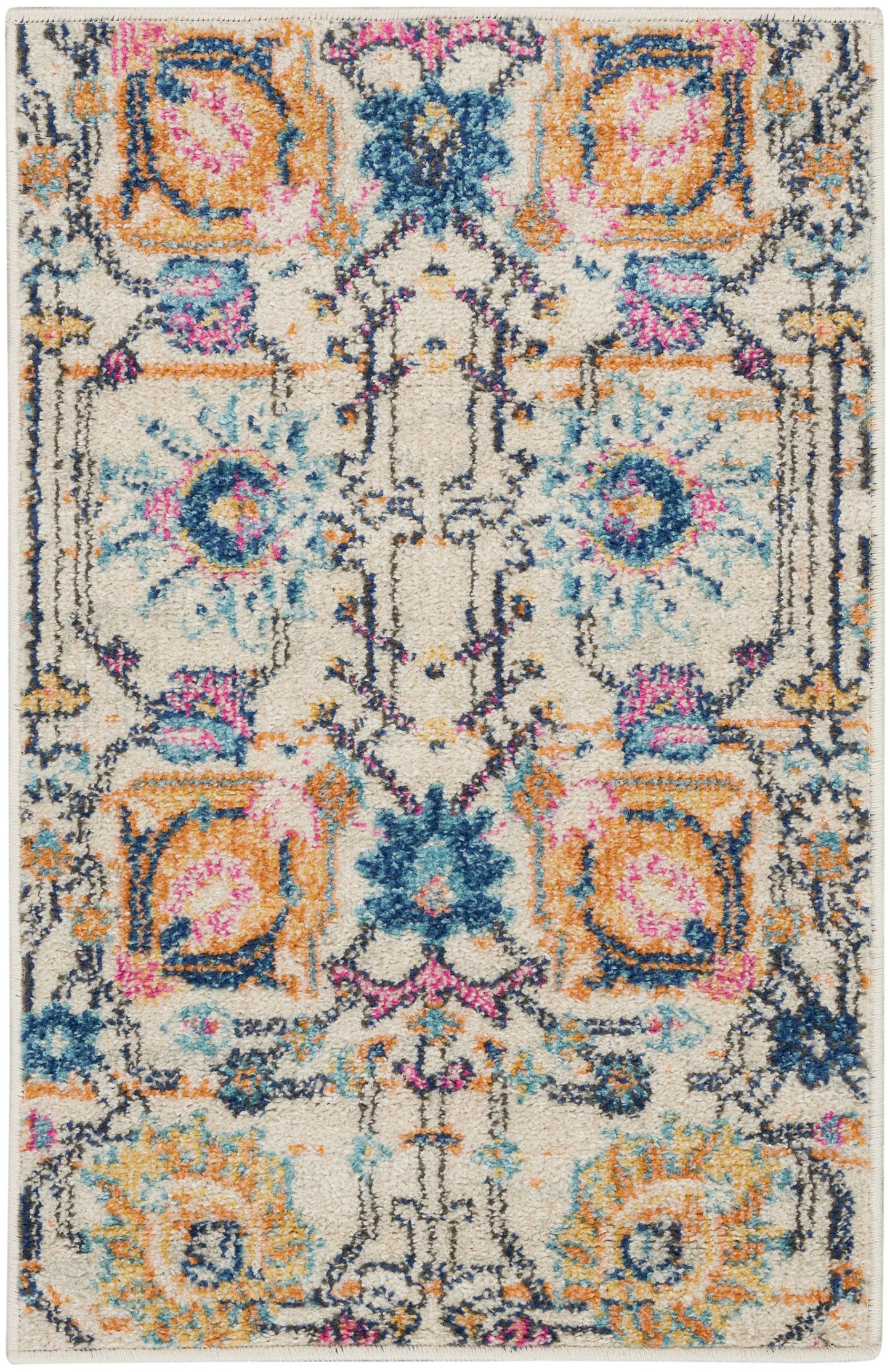 Nourison Home Passion PSN01 Ivory Multicolor Transitional Power-loomed Rugs