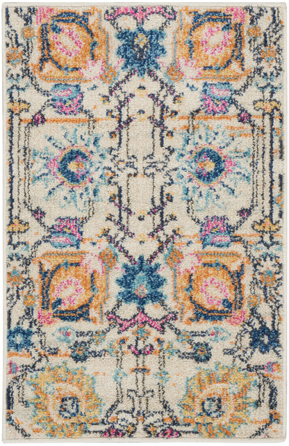 Nourison Home Passion PSN01 Ivory Multicolor Transitional Power-loomed Rugs