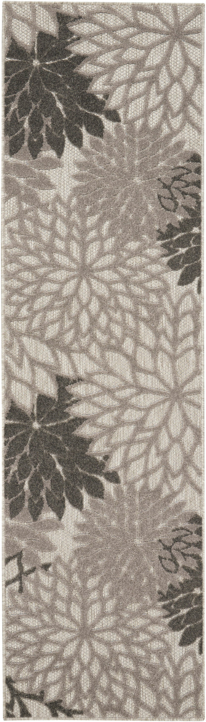 Nourison Home Aloha ALH05 Silver Grey Contemporary Power-loomed Rugs