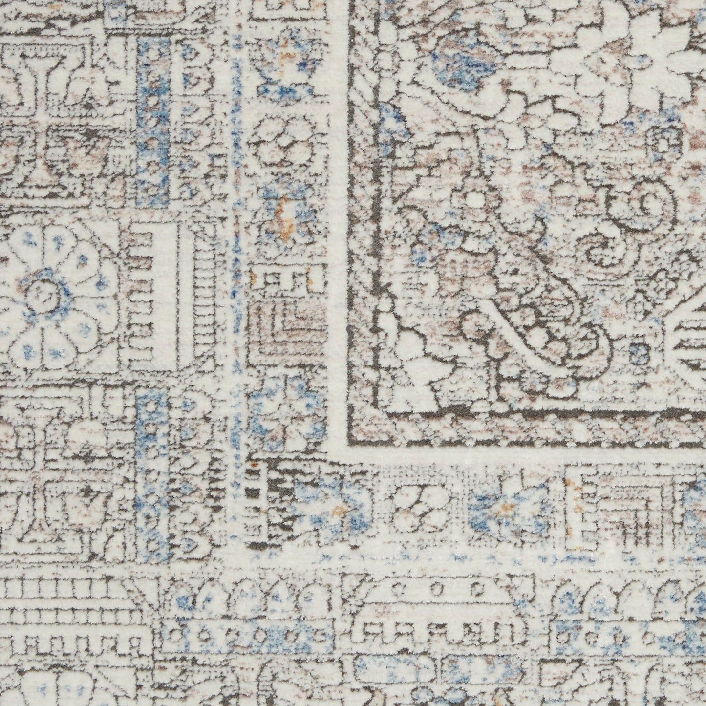 Nourison Home Starry Nights  Cream Grey  Traditional